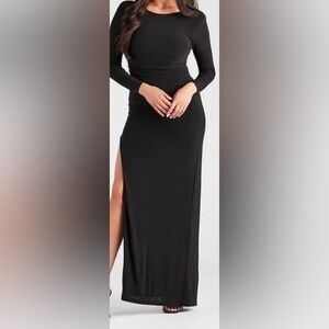 Formal Open Back Long Sleeve Dress size xs